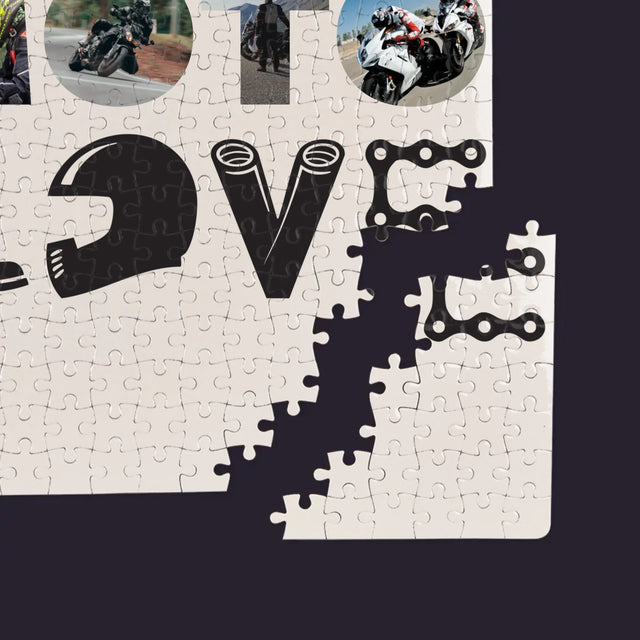 Słowo Ze Zdjęć: Motolove - Personalizowane Puzzle