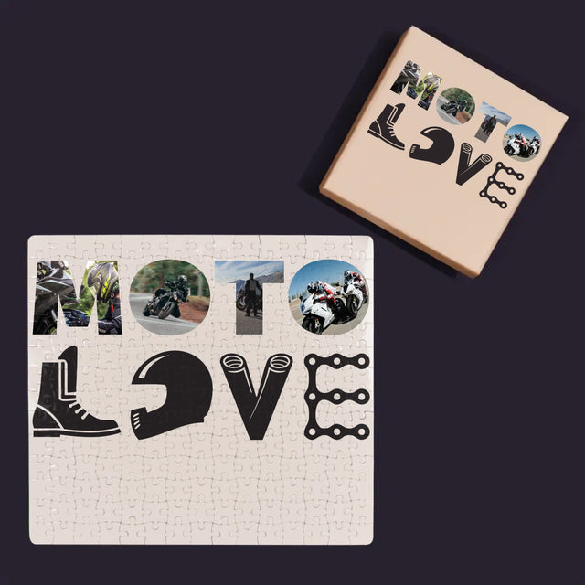 Słowo Ze Zdjęć: Motolove - Personalizowane Puzzle