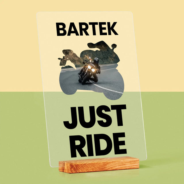 Kształt Ze Zdjęć: Just Ride - Wydruk Na Szkle Akrylowym