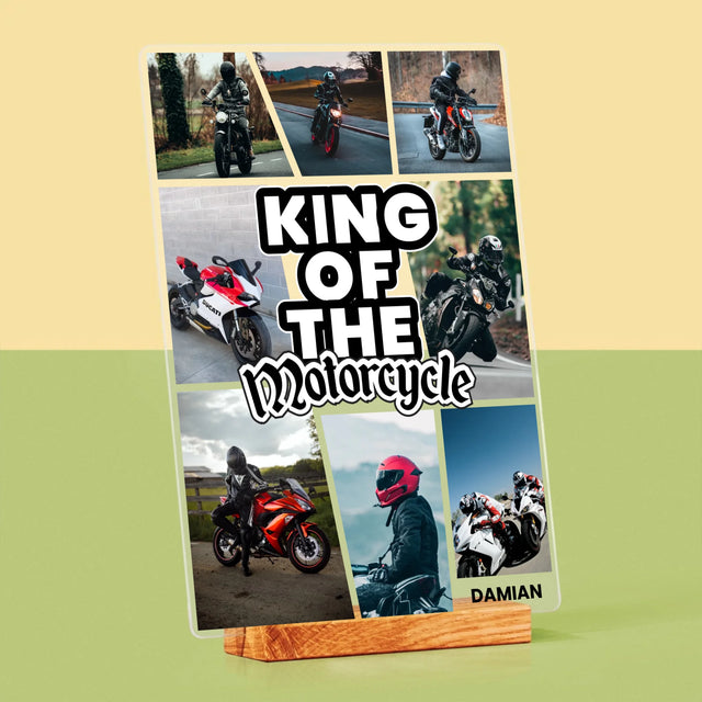 Fotokolaż: King Of The Motorcycle - Wydruk Na Szkle Akrylowym