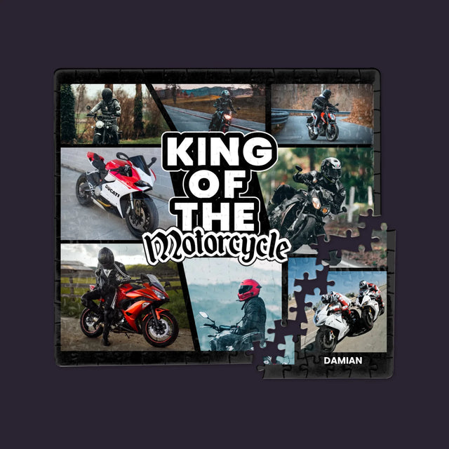 Fotokolaż: King Of The Motorcycle - Personalizowane Puzzle