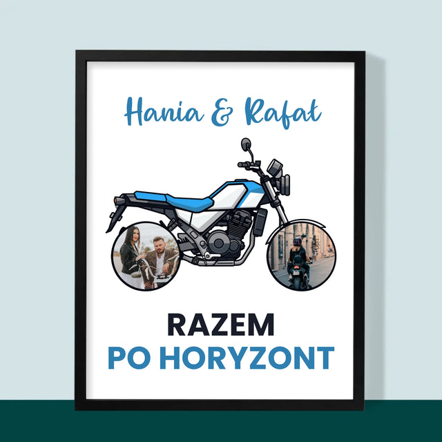 Fotokolaż: Razem Po Horyzont - Wydruk Obramowany