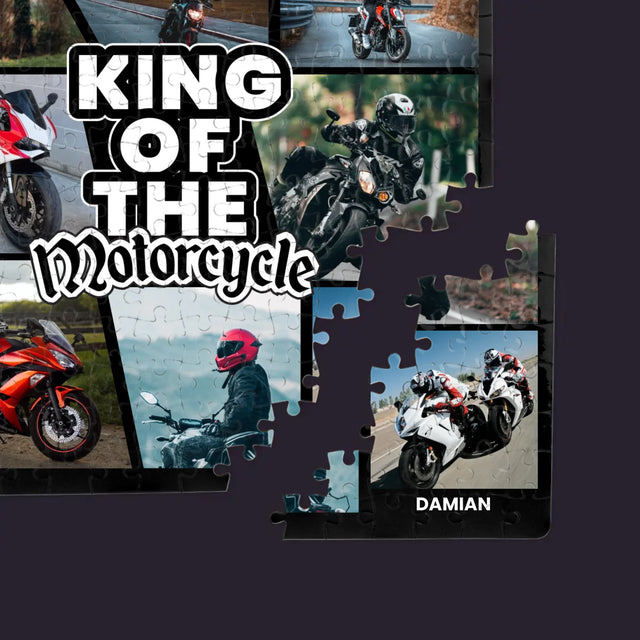 Fotokolaż: King Of The Motorcycle - Personalizowane Puzzle