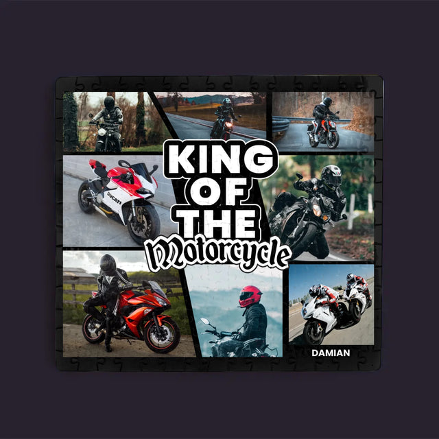 Fotokolaż: King Of The Motorcycle - Personalizowane Puzzle