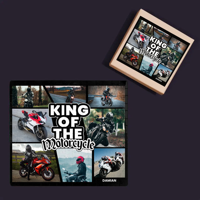 Fotokolaż: King Of The Motorcycle - Personalizowane Puzzle