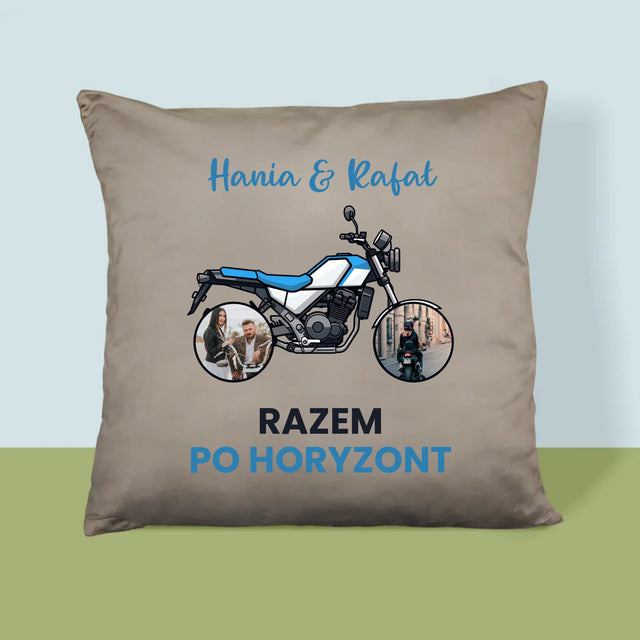 Fotokolaż: Razem Po Horyzont - Poduszka z Nadrukiem