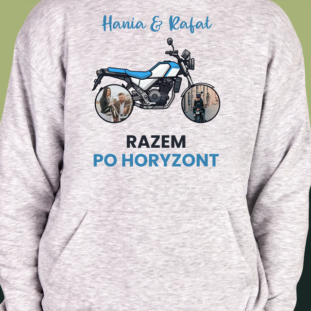 Fotokolaż: Razem Po Horyzont - Bluza Męska Z Kapturem