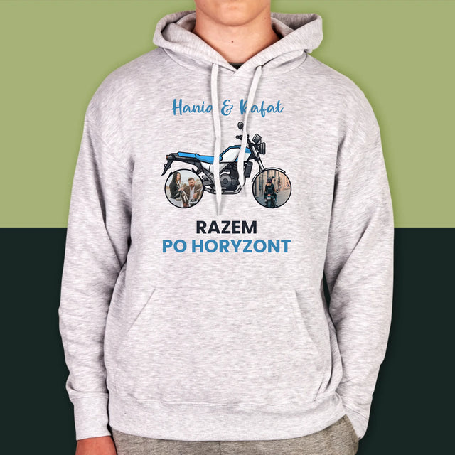 Fotokolaż: Razem Po Horyzont - Bluza Męska Z Kapturem