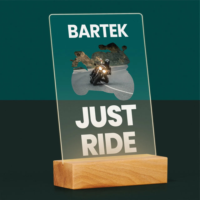 Kształt Ze Zdjęć: Just Ride - Wydruk Na Szkle Akrylowym