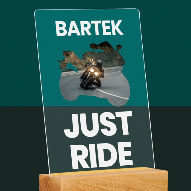 Kształt Ze Zdjęć: Just Ride - Wydruk Na Szkle Akrylowym