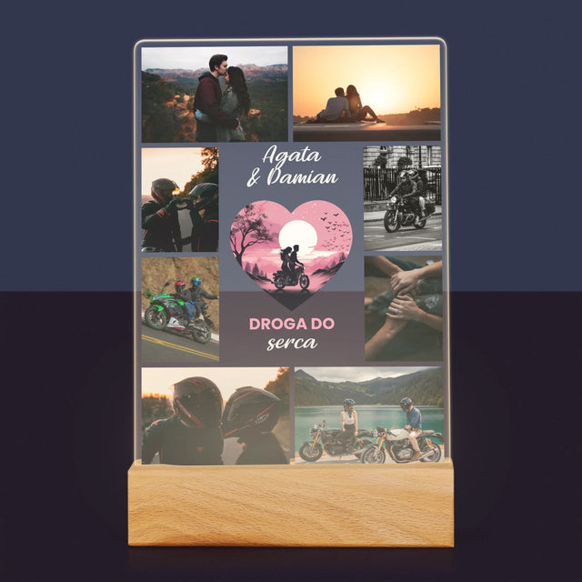 Fotokolaż: Droga Do Serca - Wydruk Na Szkle Akrylowym