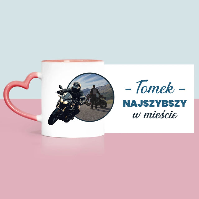 Zdjęcie I Podpis: Najszybszy W Mieście - Kubek z Nadrukiem