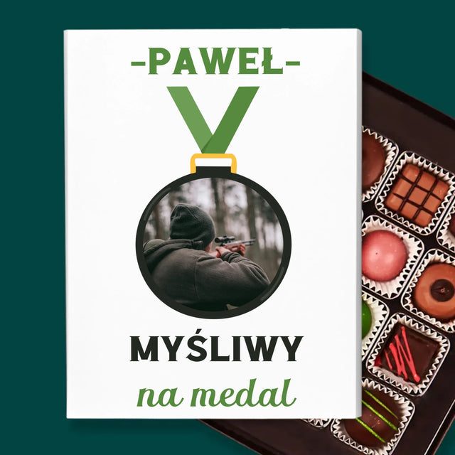Zdjęcie I Podpis: Myśliwy Na Medal - Personalizowane Praliny