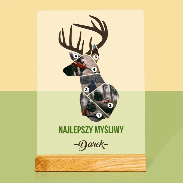 Kształt Ze Zdjęć: Najlepszy Myśliwy - Wydruk Na Szkle Akrylowym