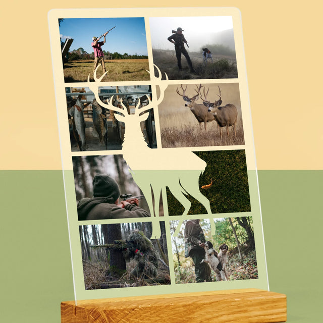 Fotokolaż: Myśliwy - Wydruk Na Szkle Akrylowym