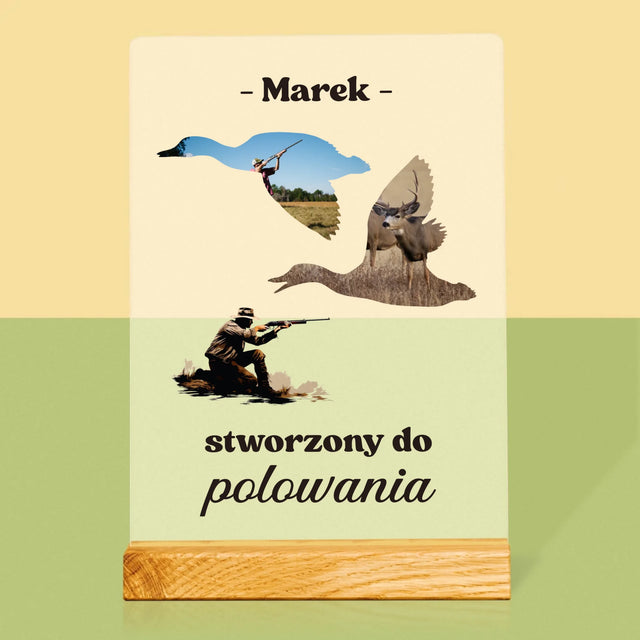 Kształt Ze Zdjęć: Stworzony Do Polowania - Wydruk Na Szkle Akrylowym