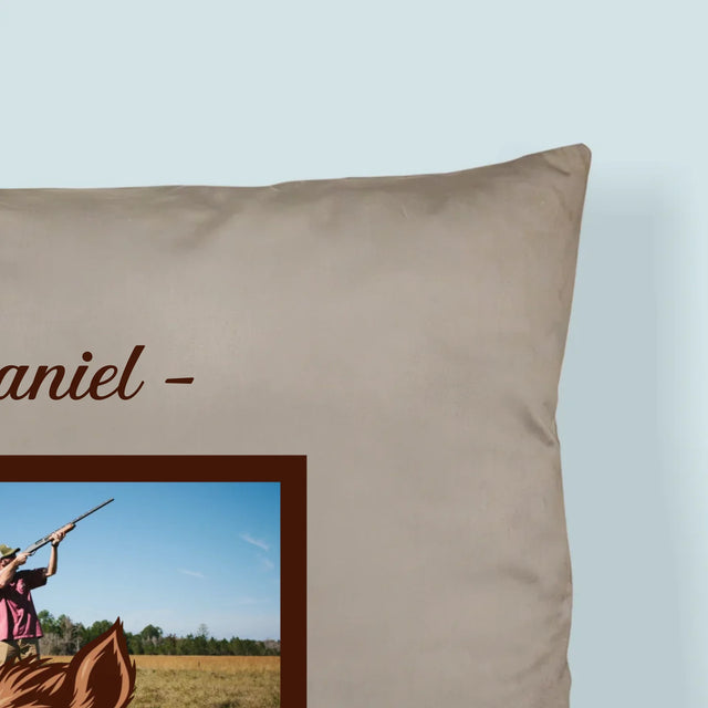 Fotokolaż: Pogromca Dzików - Poduszka z Nadrukiem