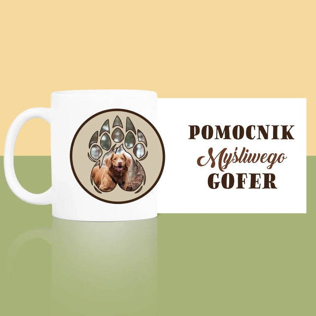 Kształt Ze Zdjęć: Pomocnik Myśliwego - Kubek z Nadrukiem