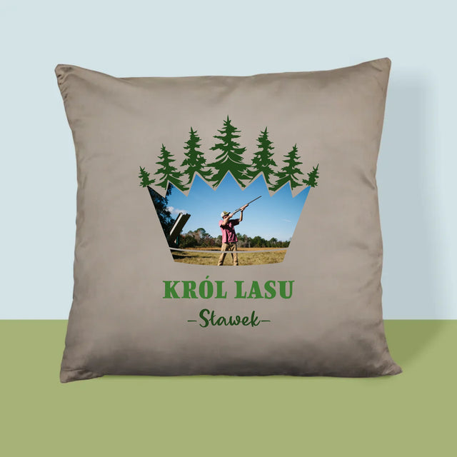 Kształt Ze Zdjęć: Król Lasu - Poduszka z Nadrukiem