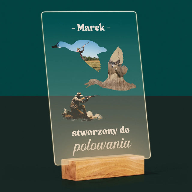 Kształt Ze Zdjęć: Stworzony Do Polowania - Wydruk Na Szkle Akrylowym