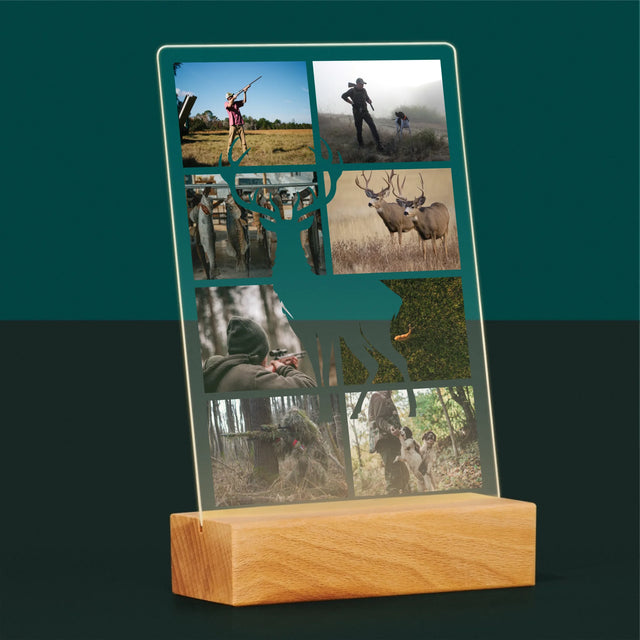 Fotokolaż: Myśliwy - Wydruk Na Szkle Akrylowym