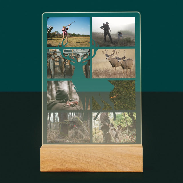 Fotokolaż: Myśliwy - Wydruk Na Szkle Akrylowym