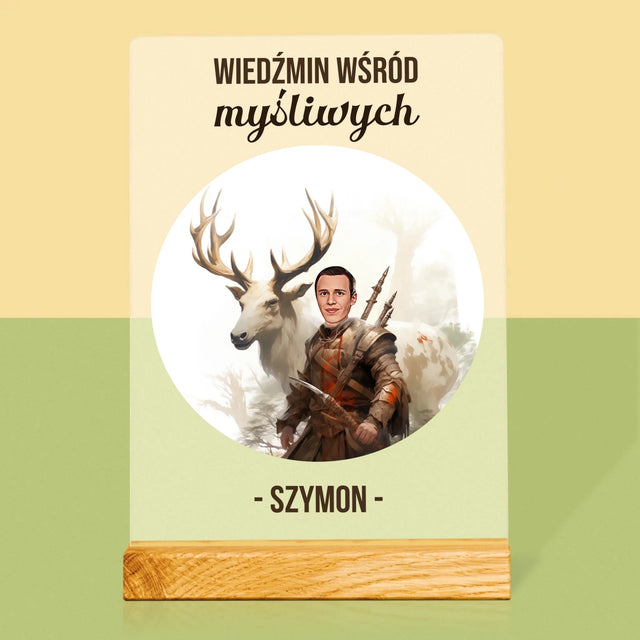 Twoja Postać: Wiedźmin Wśród Myśliwych - Wydruk Na Szkle Akrylowym