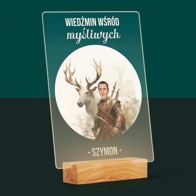 Twoja Postać: Wiedźmin Wśród Myśliwych - Wydruk Na Szkle Akrylowym