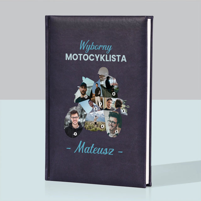 Kształt Ze Zdjęć: Wyborny Motocyklista - Notes Książkowy