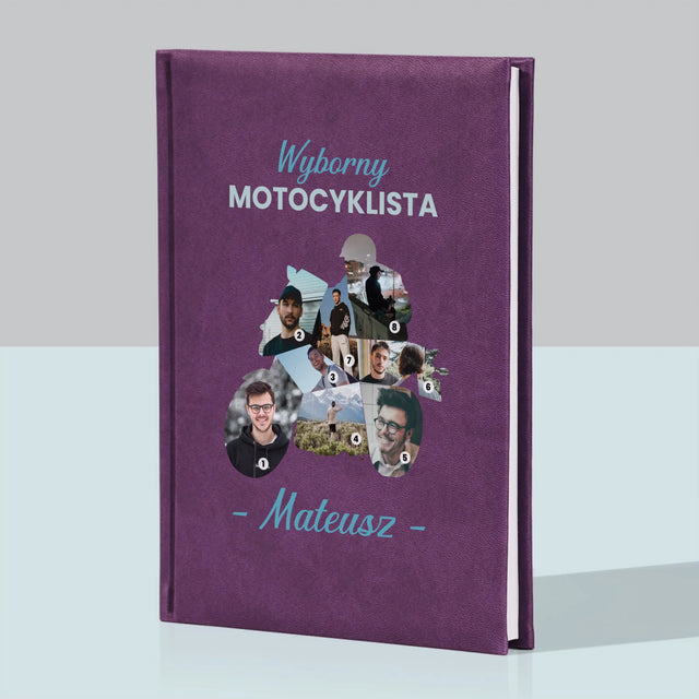 Kształt Ze Zdjęć: Wyborny Motocyklista - Notes Książkowy