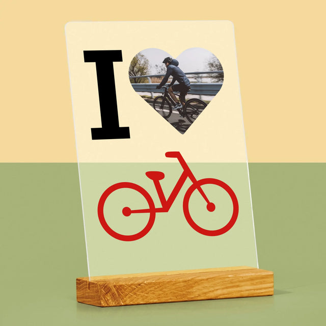 Zdjęcie: I Love Rower - Wydruk na Szkle Akrylowym