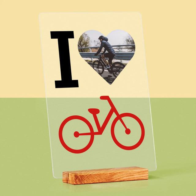 Zdjęcie: I Love Rower - Wydruk na Szkle Akrylowym