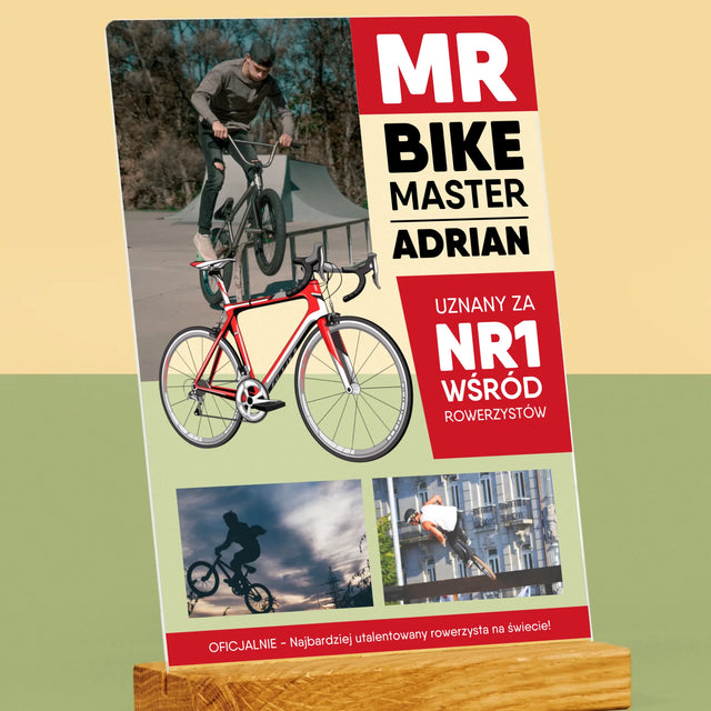 Okładka Magazynu: Mr Bike Master - Wydruk Na Szkle Akrylowym