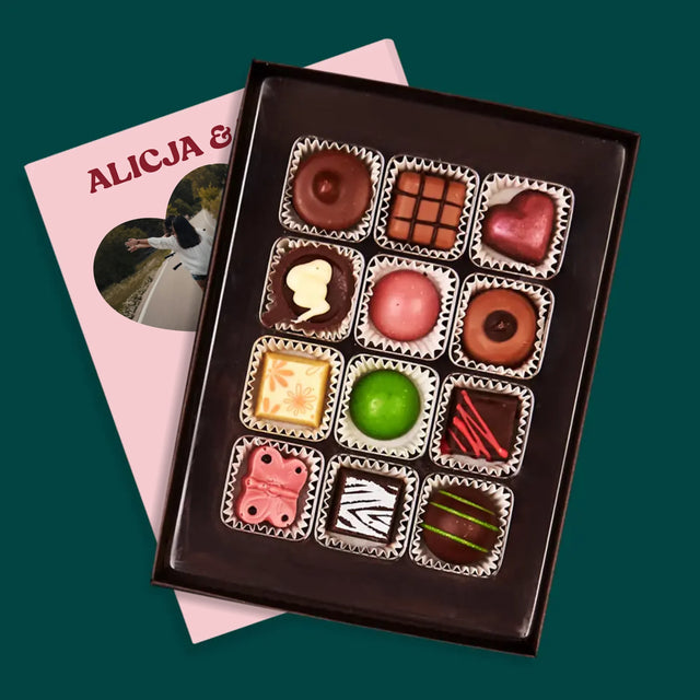 Fotokolaż: Miłość Na Dwóch Kółkach - Personalizowane Praliny