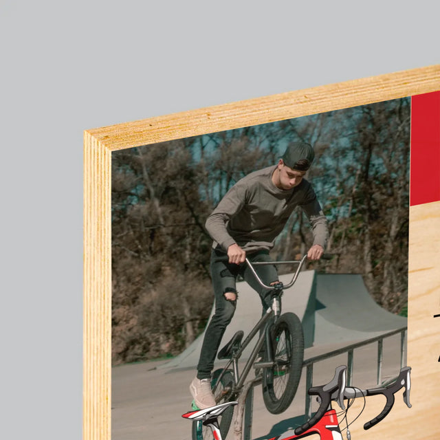 Okładka Magazynu: Mr Bike Master - Wydruk Na Drewnie