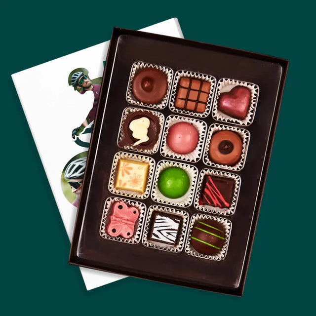 Kształt Ze Zdjęć: Życie Jest Lepsze Na Rowerze - Personalizowane Praliny