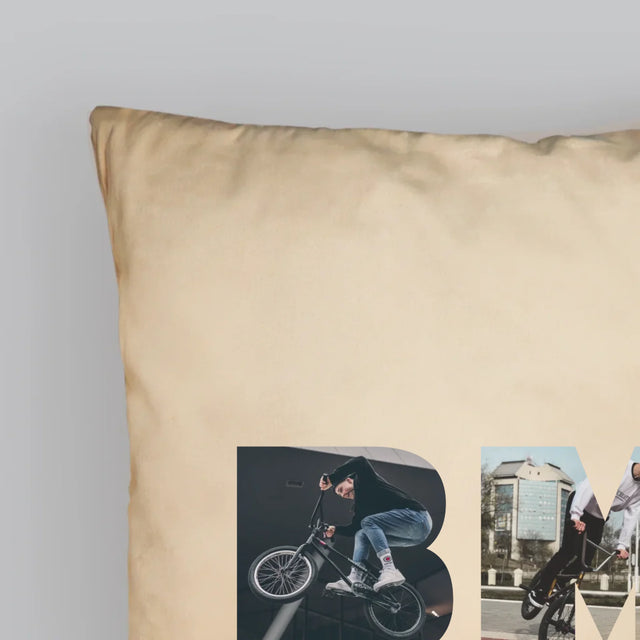 Słowo Ze Zdjęć: Bmx - Poduszka z Nadrukiem