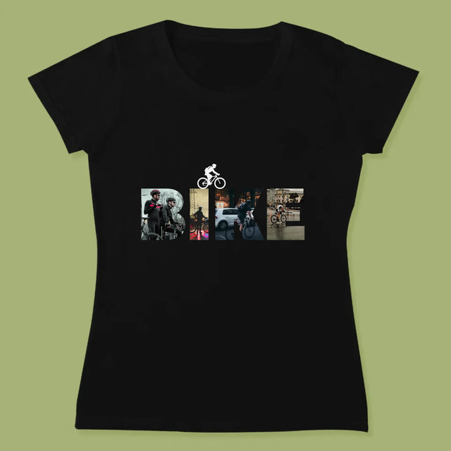 Słowo Ze Zdjęć: Bike - Koszulka Damska z Nadrukiem