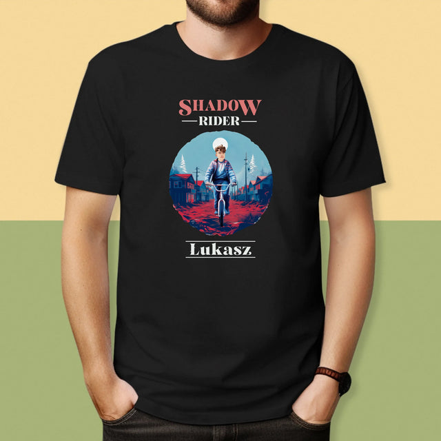 Twoja Postać: Shadow Rider - Koszulka Męska z Nadrukiem