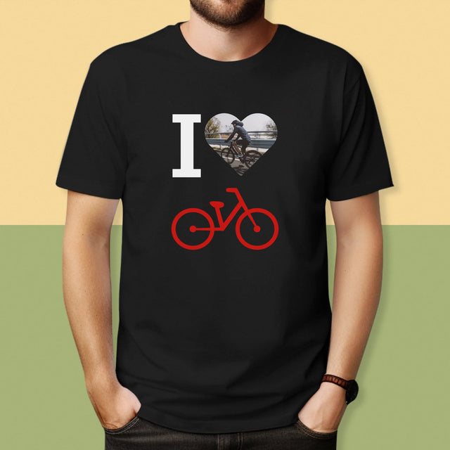 Zdjęcie: I Love Rower - Koszulka Męska z Nadrukiem