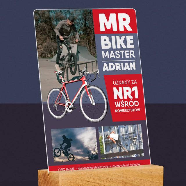 Okładka Magazynu: Mr Bike Master - Wydruk Na Szkle Akrylowym