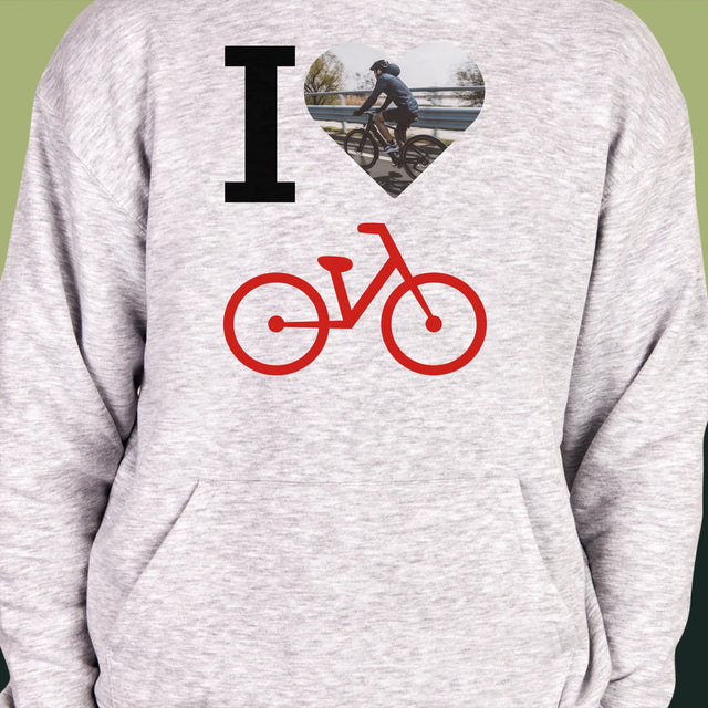 Zdjęcie: I Love Rower - Bluza Męska z Kapturem