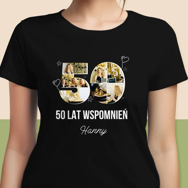 Kształt Ze Zdjęć: 50 Lat Wspomnień - Koszulka Damska z Nadrukiem