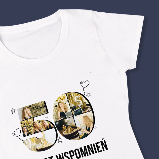 Kształt Ze Zdjęć: 50 Lat Wspomnień - Koszulka Damska z Nadrukiem