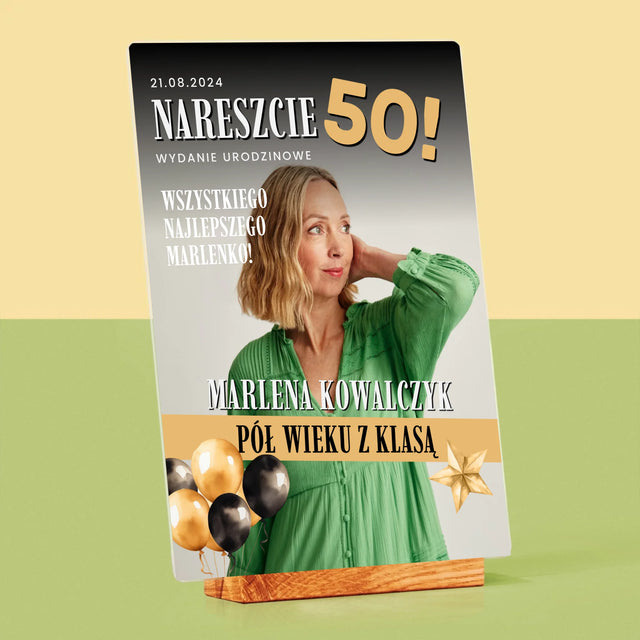 Okładka Magazynu: Nareszcie 50 - Wydruk Na Szkle Akrylowym