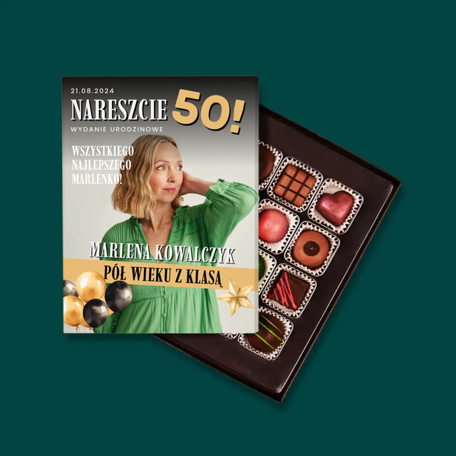 Okładka Magazynu: Nareszcie 50 - Personalizowane Praliny