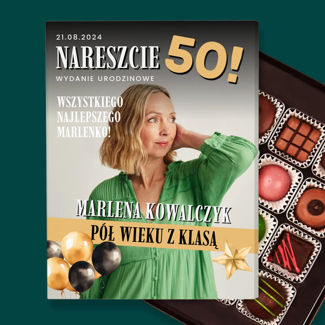 Okładka Magazynu: Nareszcie 50 - Personalizowane Praliny