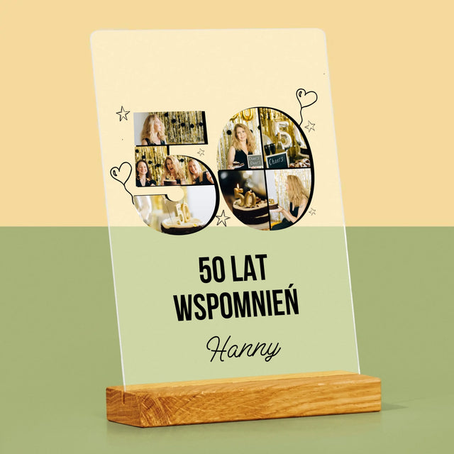 Kształt Ze Zdjęć: 50 Lat Wspomnień - Wydruk Na Szkle Akrylowym