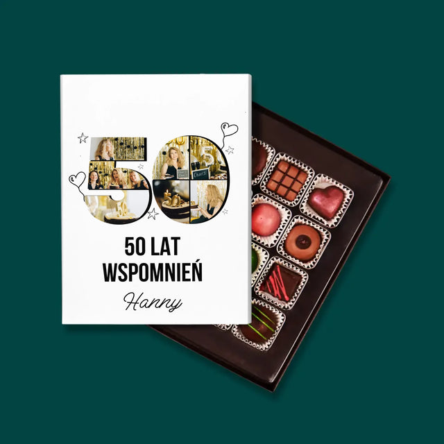 Kształt Ze Zdjęć: 50 Lat Wspomnień - Personalizowane Praliny