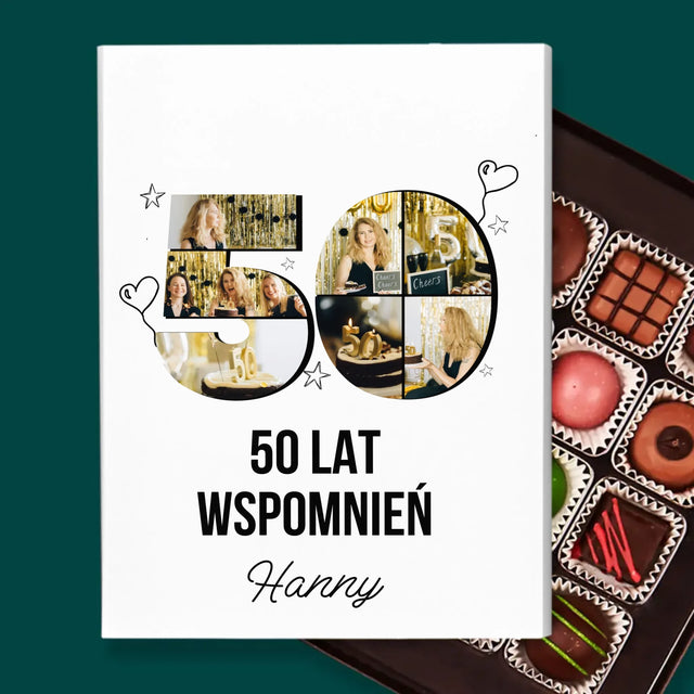 Kształt Ze Zdjęć: 50 Lat Wspomnień - Personalizowane Praliny